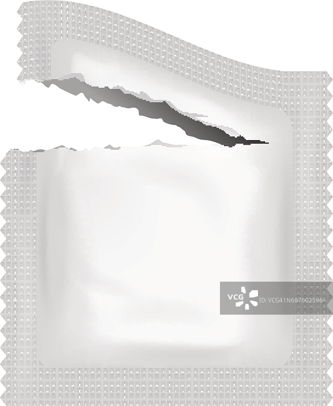 撕裂现实的避孕套食品药品流包孤立图标设计模板矢量插图图片素材
