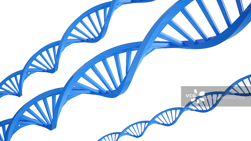 3D渲染DNA结构抽象背景图片素材