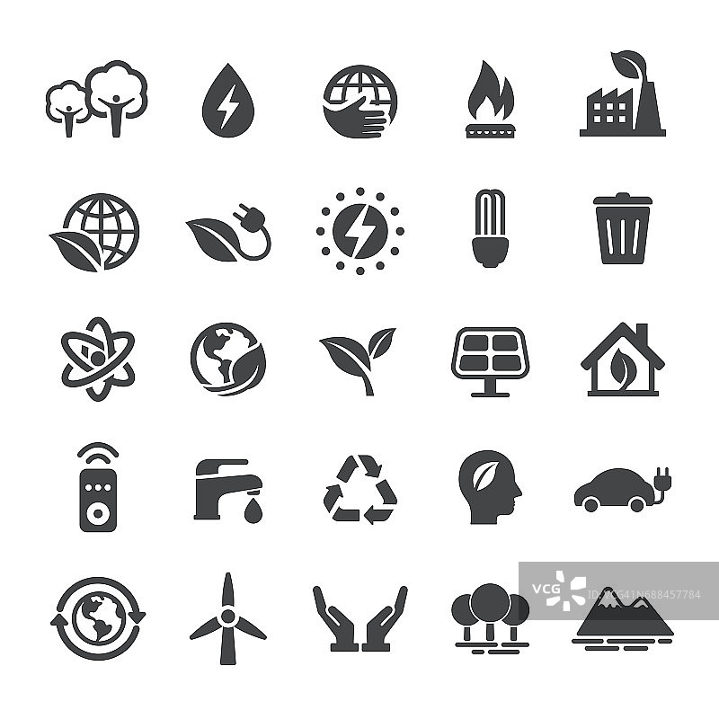 能源和生态图标-智能系列图片素材