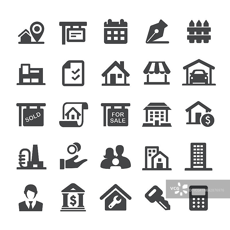房地产图标-智能系列图片素材