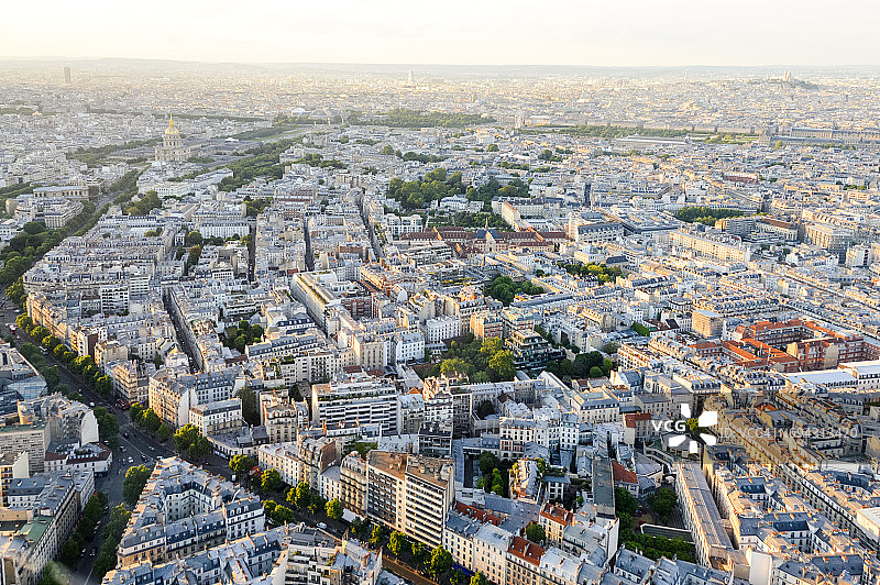 巴黎全景城市景观图片素材