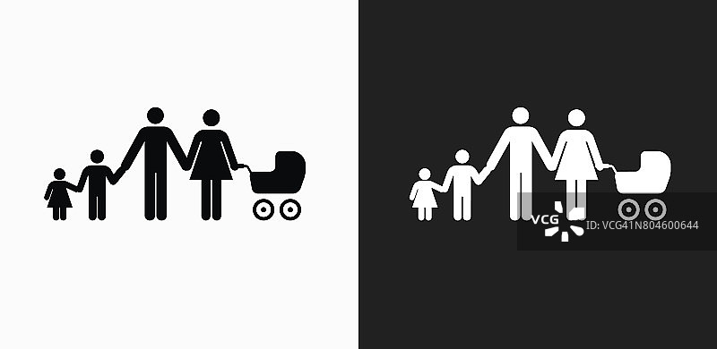 家庭图标上的黑色和白色矢量背景图片素材