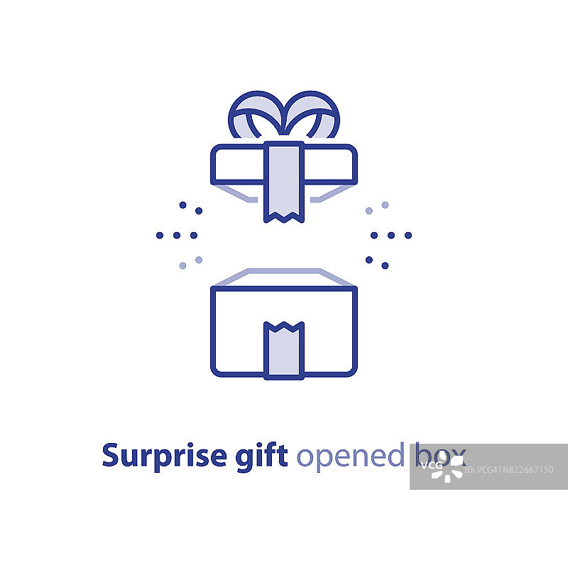 超级礼物，惊喜礼物，惊喜打开的盒子，生日快乐，促销套餐图片素材