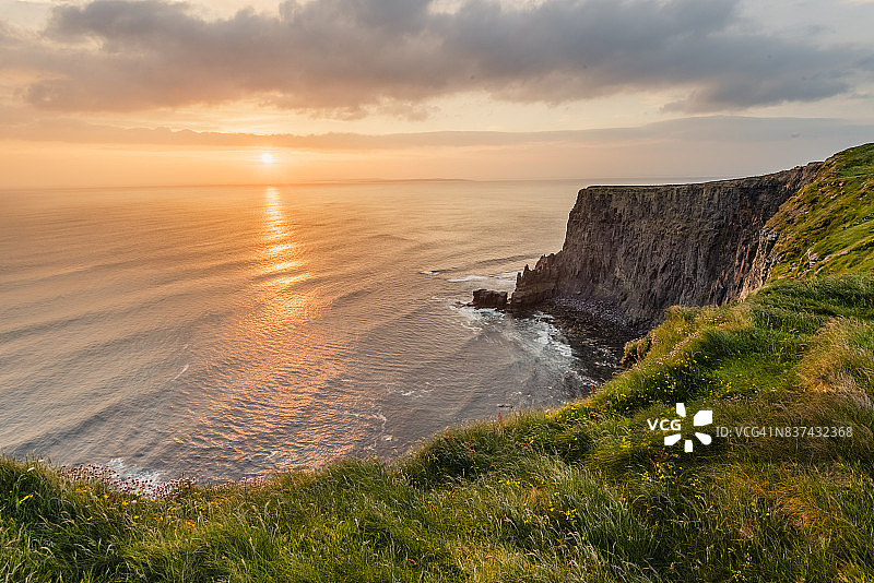 的莫赫悬崖。爱尔兰。图片素材