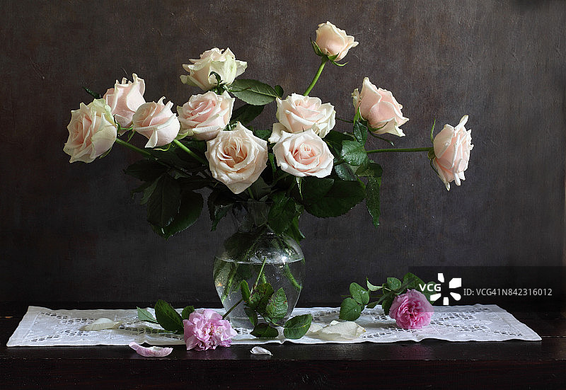 珍珠母的玫瑰图片素材