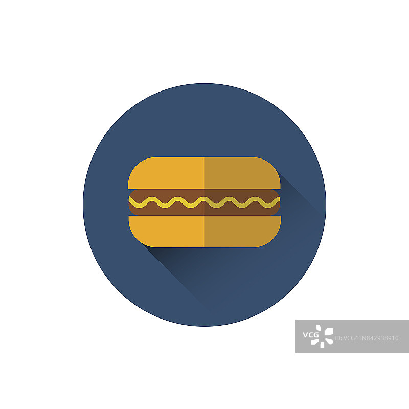 汉堡图标快餐街膳食概念图片素材