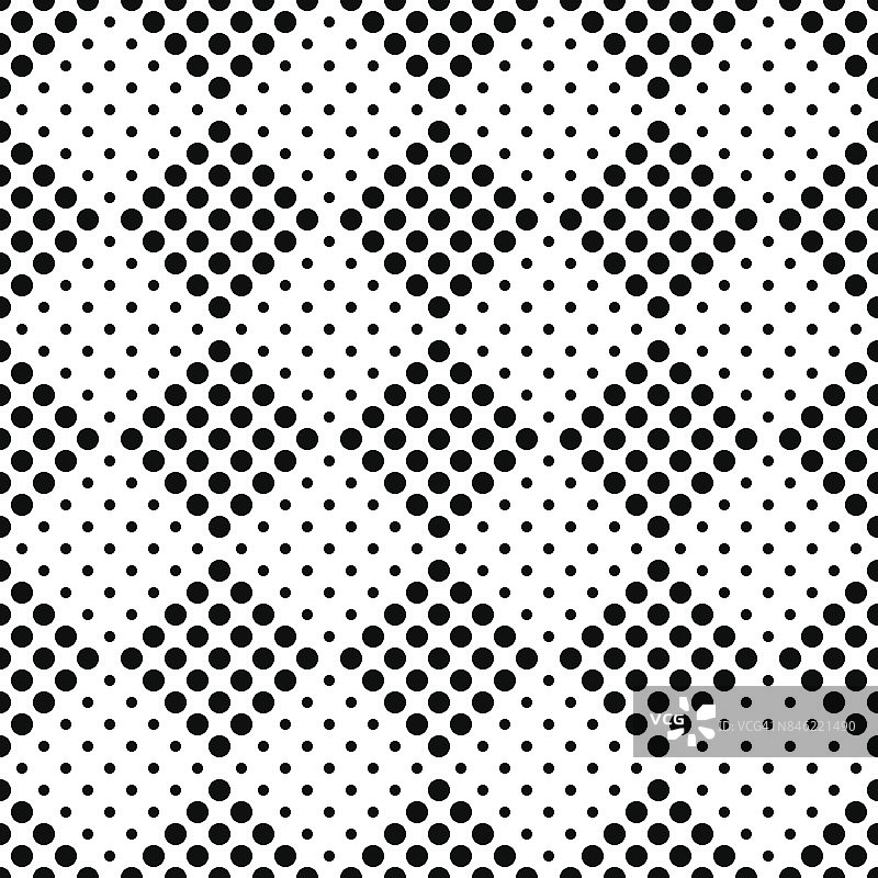 无缝棋盘象棋单色图案。黑色方块，由白色背上的圆圈组成。图案的衣服图片素材