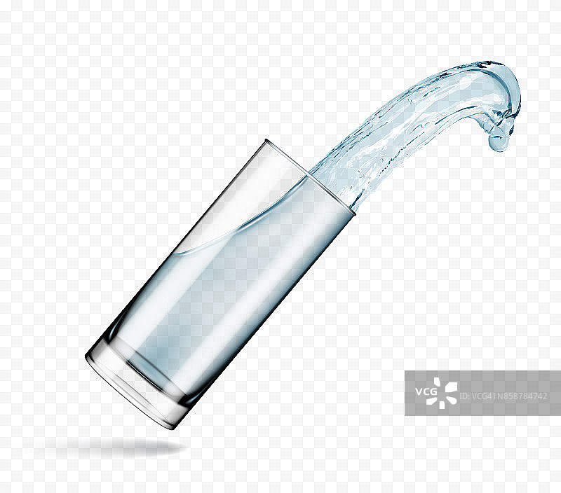 一杯水，矢量图图片素材