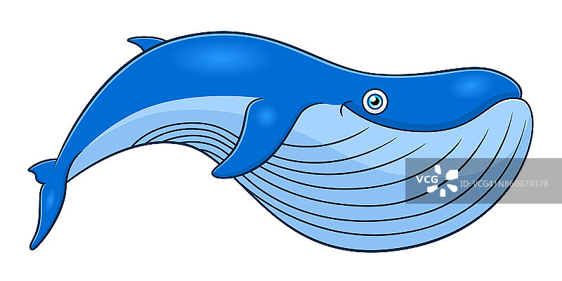 卡通可爱的鲸鱼图片素材