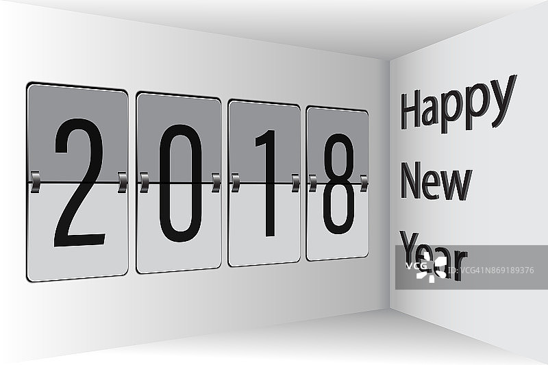 flipboard新年快乐2018 3D图片素材