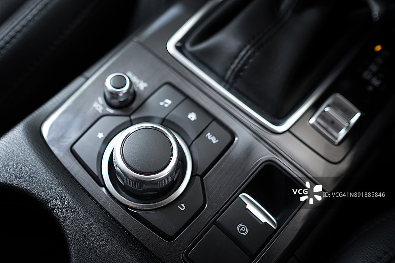 多功能按钮和音频按钮在现代汽车图片素材