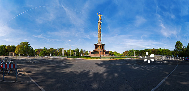 Siegessäule(胜利栏)在德国首都柏林(Tiergarten区/德国柏林)图片素材