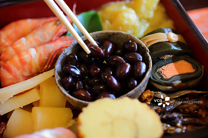 日本传统新年食物称为大志图片素材