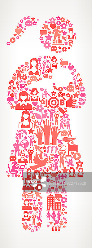 妇女护理婴儿妇女的权利和女性赋权图标模式图片素材
