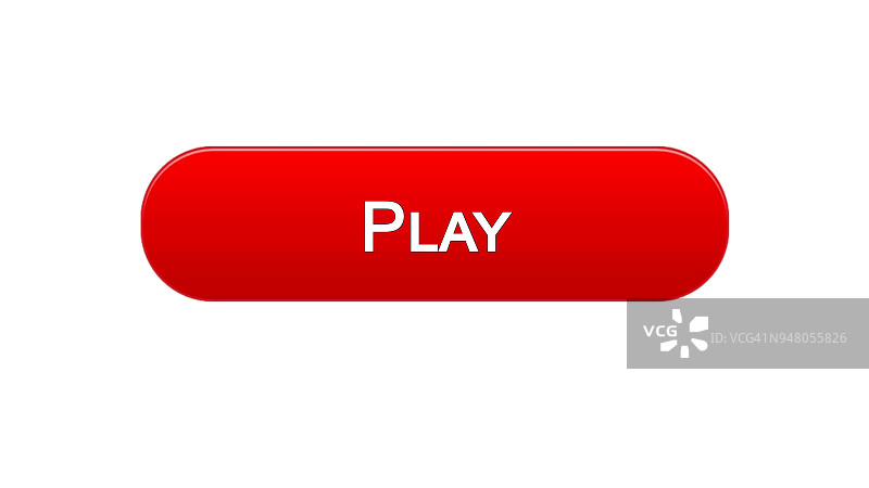 播放网页界面按钮红色，在线游戏应用，视频程序图片素材