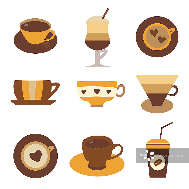 咖啡，茶或热巧克力杯图片素材