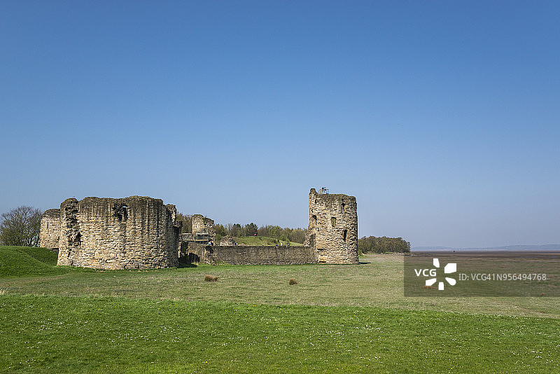 弗林特城堡，弗林特郡，北威尔士图片素材