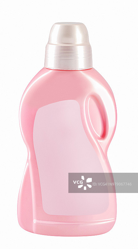 粉色织物柔软剂空白瓶图片素材