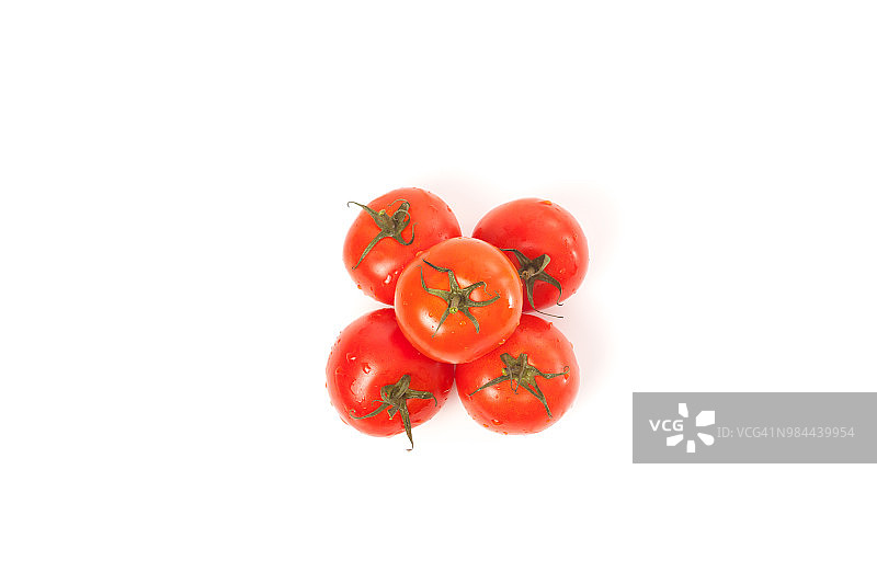 番茄孤立在白色背景图片素材
