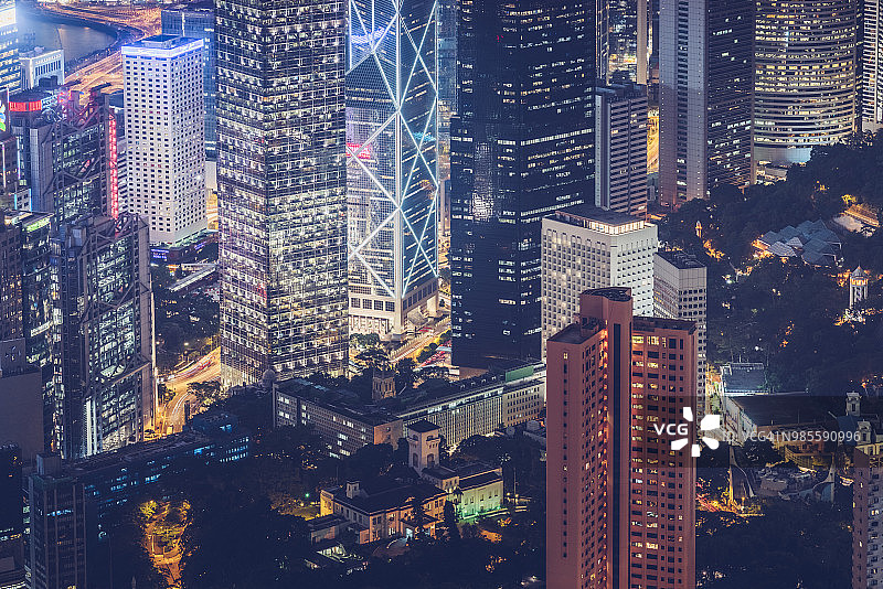 香港现代照明建筑图片素材