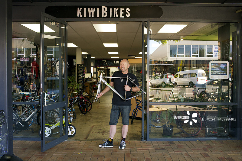 Pukuatua街Kiwi自行车公司图片素材