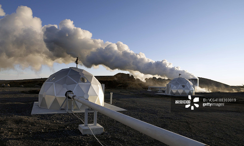 冰岛地热发电厂图片素材