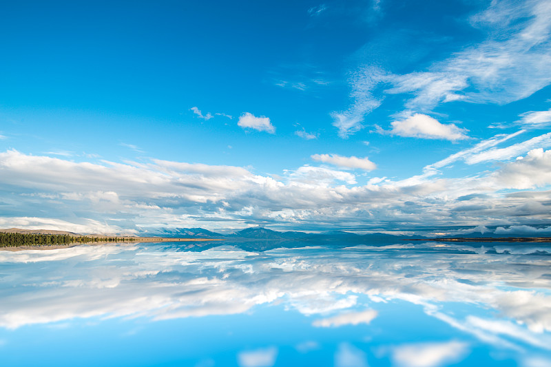 新西兰湖光风景/旅游目的地概念图片下载