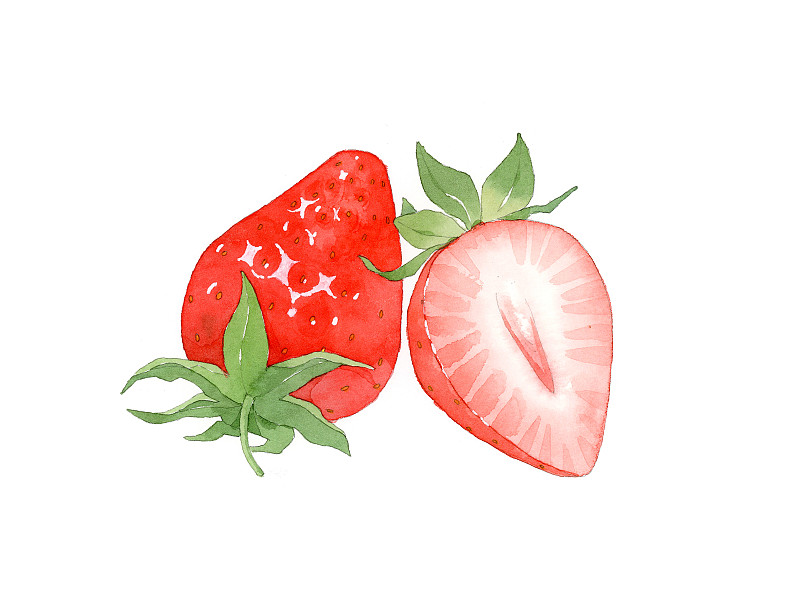 看见水果系列插画草莓图片
