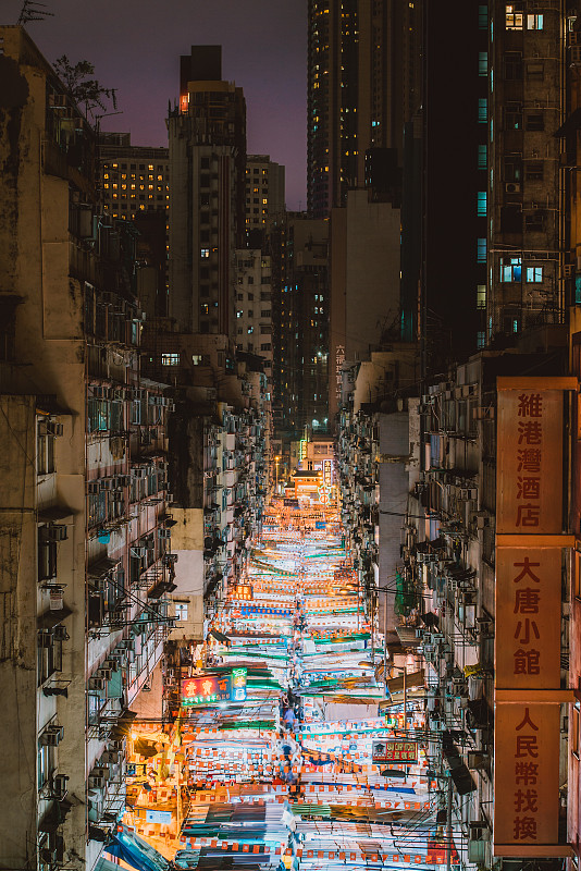 香港庙街图片下载