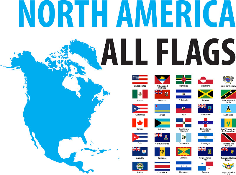 北美洲国旗图片图片