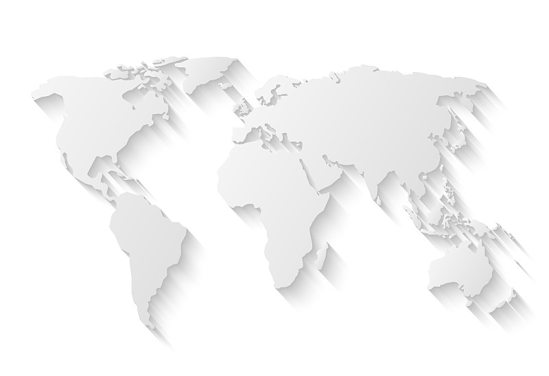 全球地图灰色图片