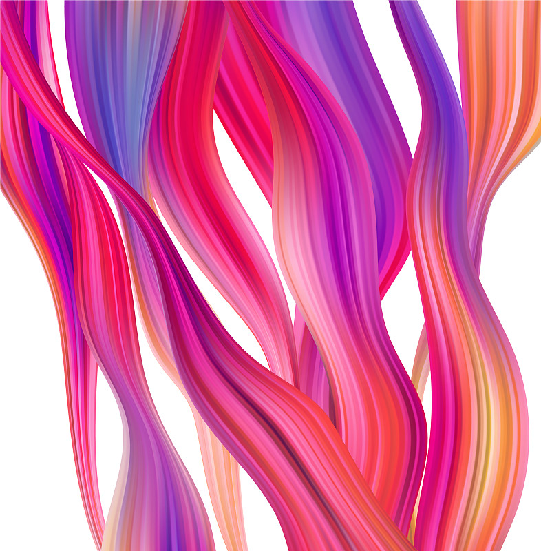 现代彩色流动海报波浪液体形状中图片下载