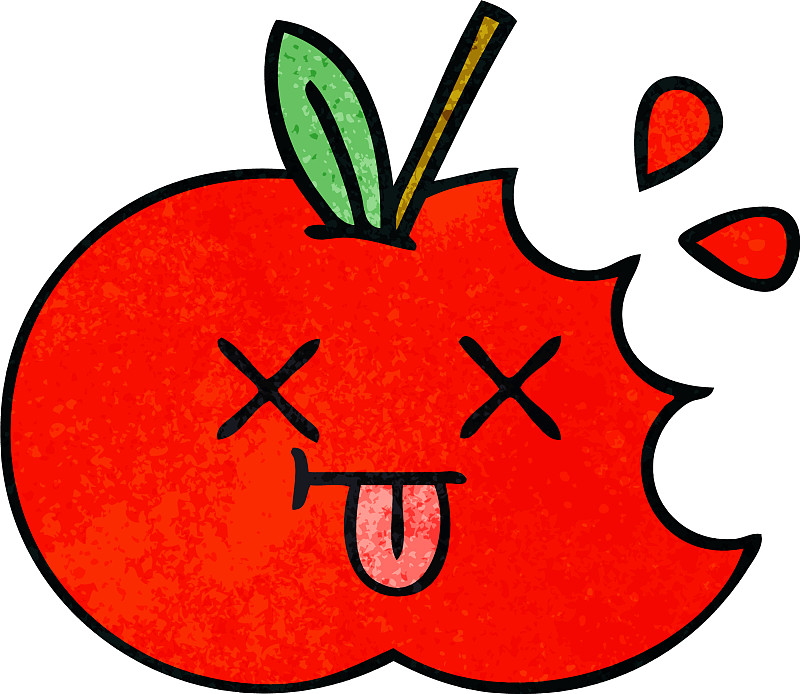 腐烂的苹果图片卡通图片