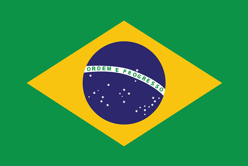 简单的巴西国旗巴西国旗正确的大小图片