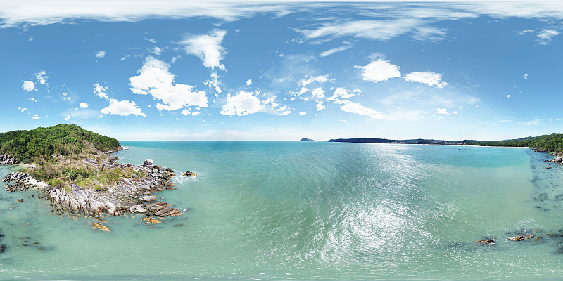 令人叹为观止的360°身临其境的美景，在越南富国岛白金角图片下载