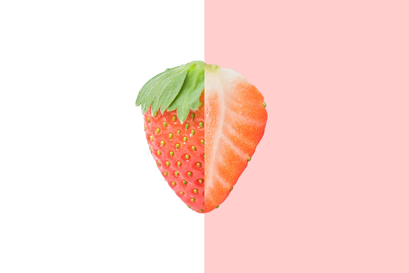 草莓 水果 食品 健康 颜色 流行色 形状 结构图片下载