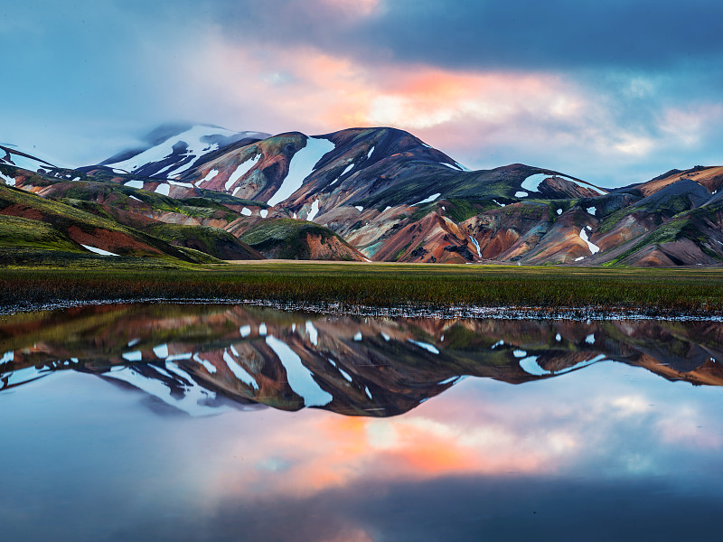 冰岛内部高地风光图片素材