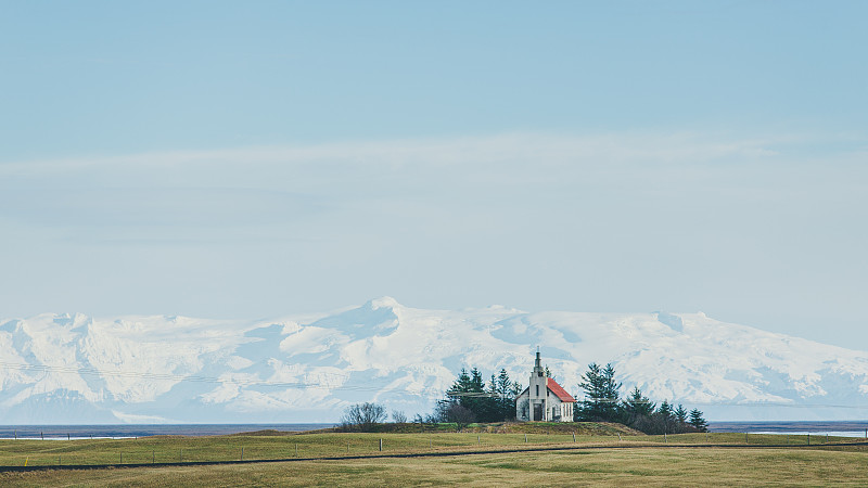冰岛教堂图片素材