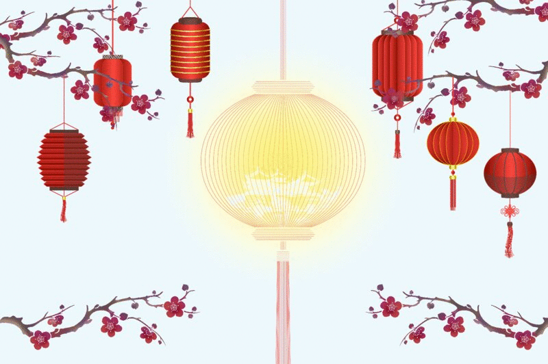 中秋节中式灯笼图片下载