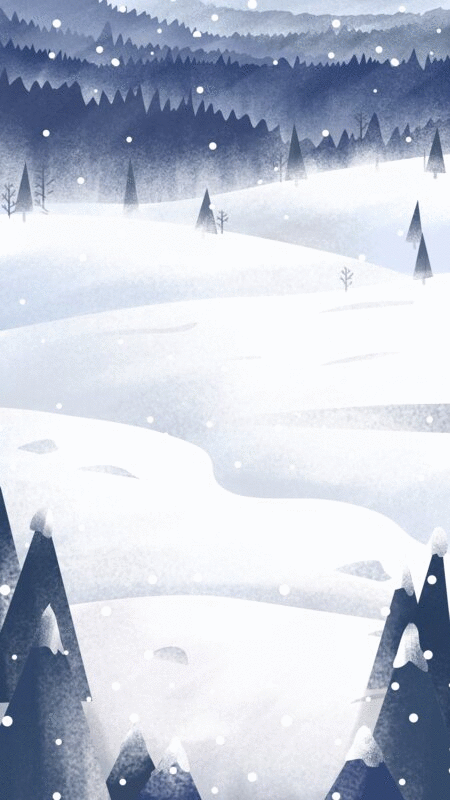 二十四节气之 大雪插画下载