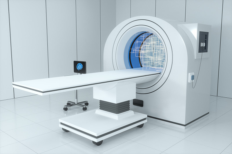 医疗设备CT机 现代医疗设施 三维渲染图片下载