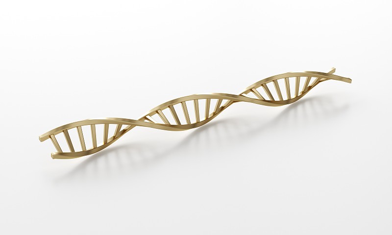生物医疗概念的三维DNA模型图片下载