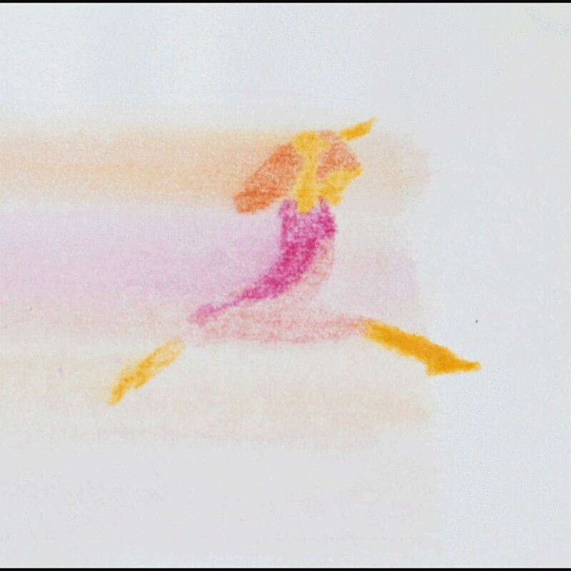 粉红跳跃的女孩动画2图片下载