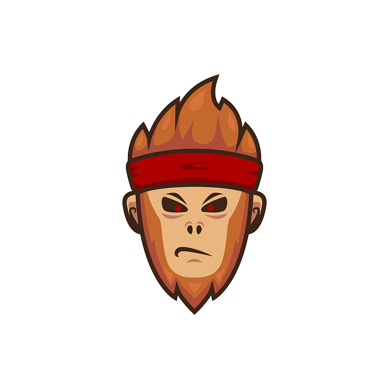 游戏玩家电子竞技标志吉祥物猿猴图片