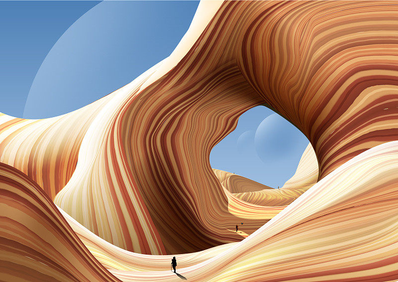 羚羊峡谷艺术图片素材