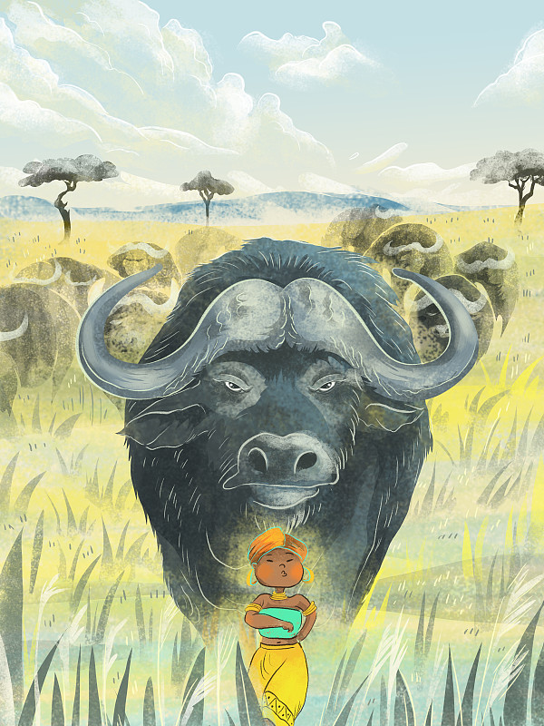 牛年系列10-非洲水牛图片下载