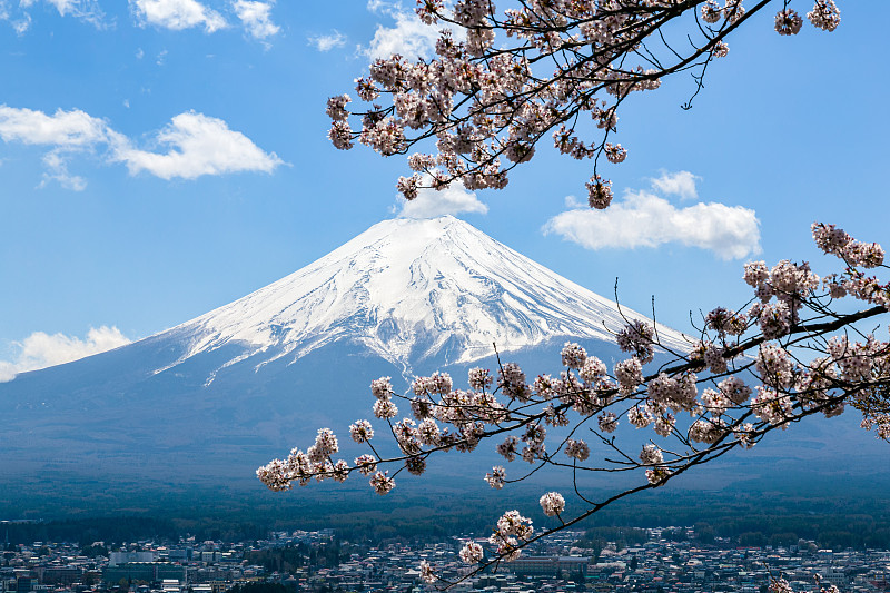 富士山，日本富士吉田图片素材