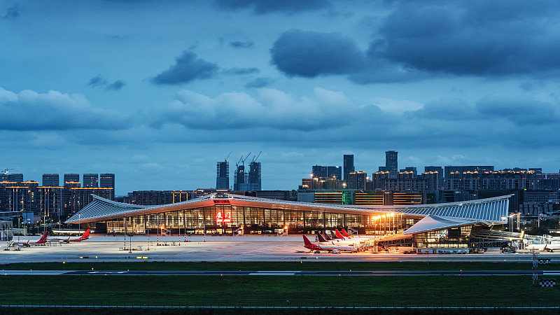 厦门城市风光-厦门机场T4航站楼图片素材
