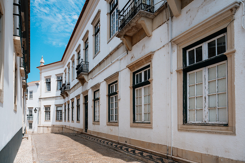 葡萄牙faro小镇空旷街道图片下载