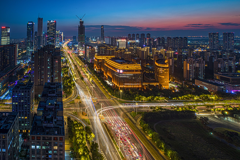 崛起中的南京河西CBD图片下载